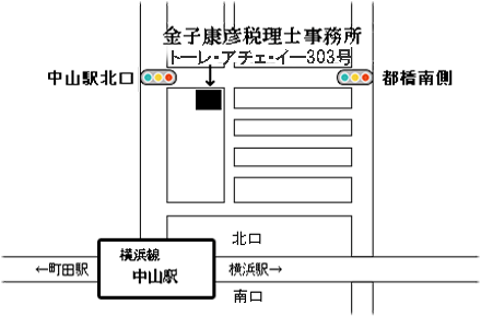 事務所の地図